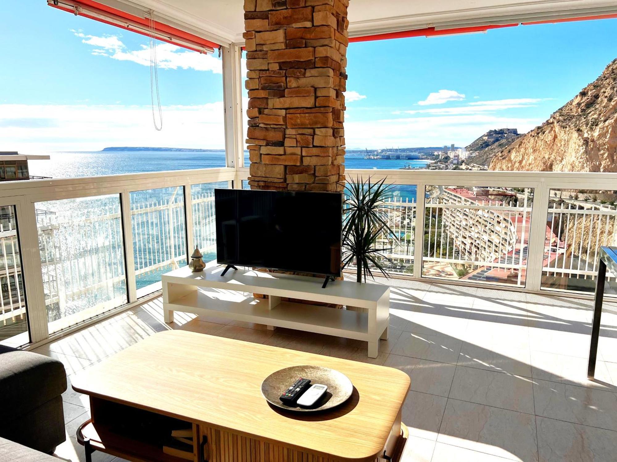 알리칸테 Vistas Al Mar. Gran Salon. Playa A 1 Minuto. Wifi 아파트 외부 사진